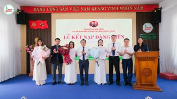 Lễ kết nạp Đảng viên 2025 trường Cao đẳng Dược Hà Nội