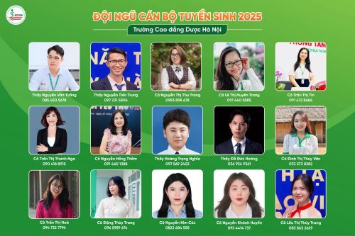 Công bố danh sách cán bộ tuyển sinh chính thức năm 2025